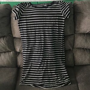 Black and White Tshirt Dress